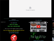 Tablet Screenshot of pinebushufo.com